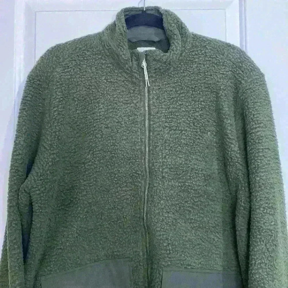 Vuori Idyllwild Sherpa Men’s Jacket Forest Green Large New - Picture 3 of 13